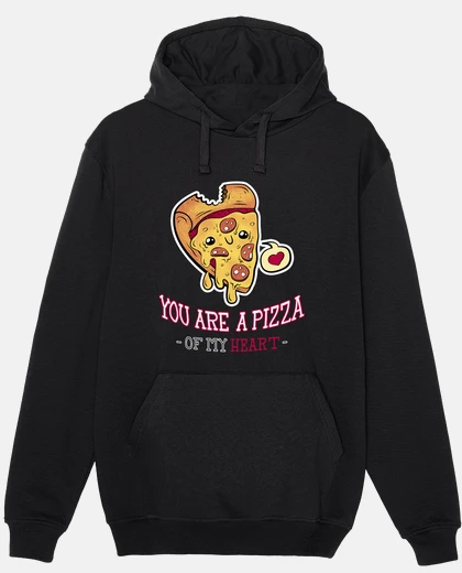 Sweat pizza de mon coeur