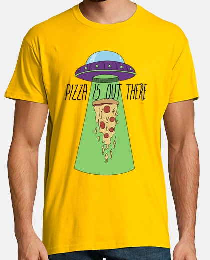 T-shirt pizza è là fuori