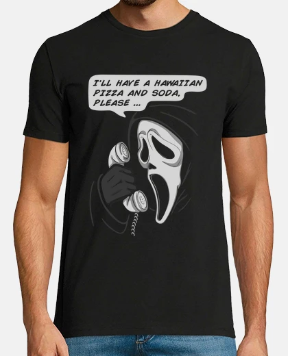 T-shirt pizza e soda