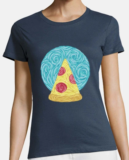 Tee-shirt pizza impressionniste m2