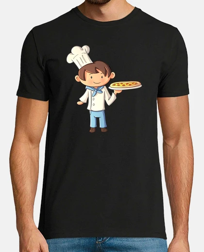 T-shirt pizza party boy chef
