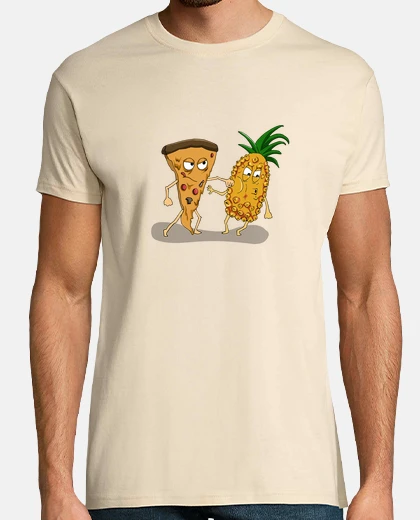 Camiseta pizza vs piña