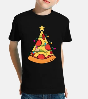 pizza árbol de navidad merry crustmas