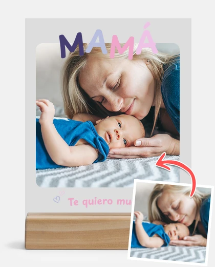 Metacrilato placa personalizada mamá te quiero mucho