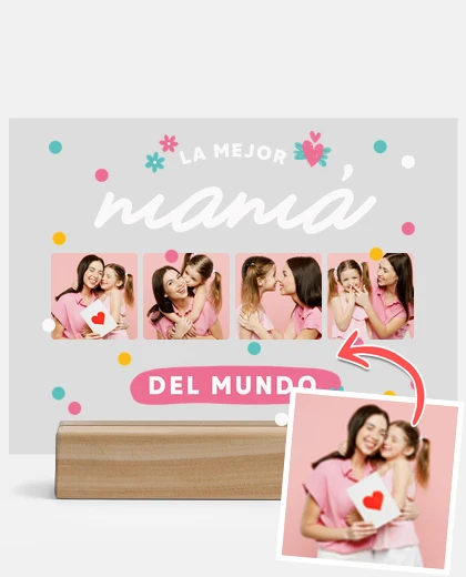 placa personalizada mejor mamá del mundo