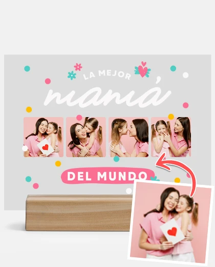 placa personalizada mejor mamá del mundo