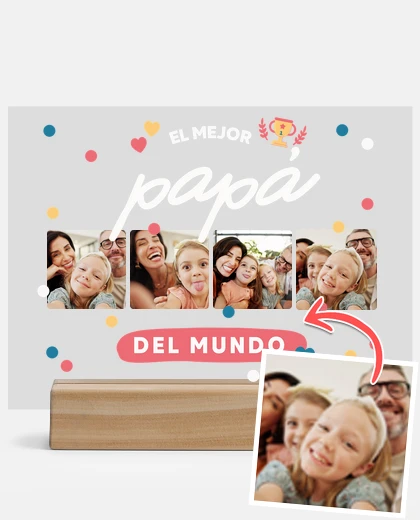 Metacrilato placa personalizada mejor papá del mundo