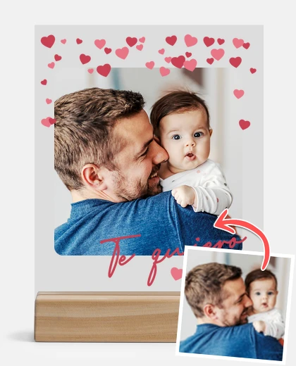 Metacrilato placa personalizada te quiero