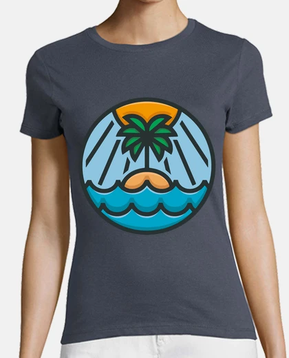 Tee-shirt plage d39été isla and design circulaire