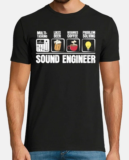 Playera plan del día del ingeniero de sonido au