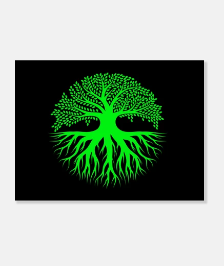 Lienzo plantar un árbol