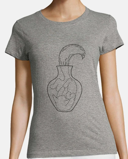 Tee-shirt plante à chat noir m