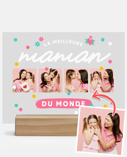 plaque personnalisée la meilleure maman du monde