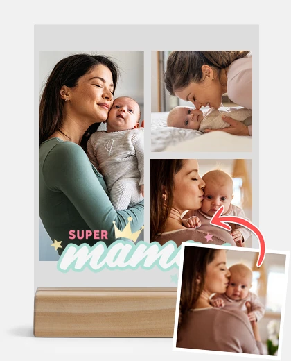 plaque personnalisée super maman