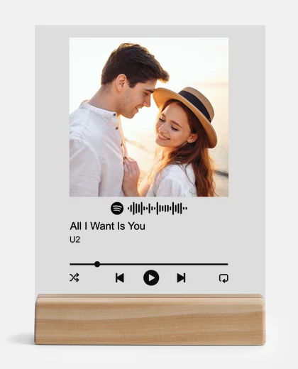 Metacrilato plaque spotify personnalisée