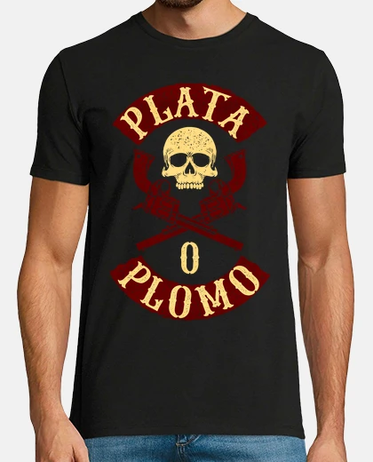 Tee-shirt plata o plomo