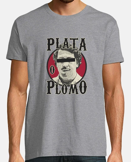Camiseta plata o plomo