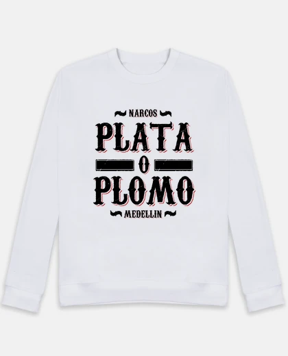 Sudadera Plata o Plomo (Narcos)