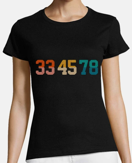 Tee-shirt platine vinyle révolutions 33 45 78 disques vinyles deejay