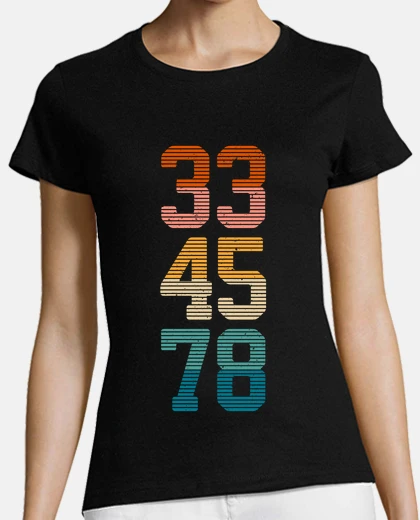 Tee-shirt platine vinyle révolutions 33 45 78 disques vinyles deejay