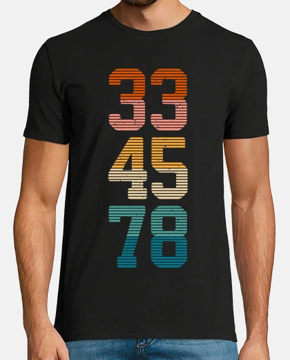 Tee-shirt platine vinyle révolutions 33 45 78 disques vinyles deejay