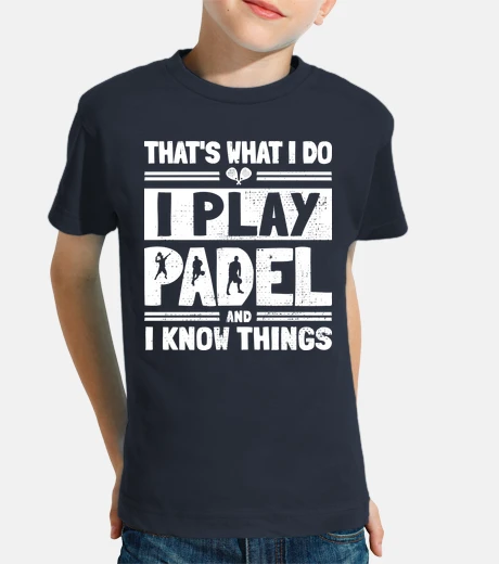 Children's play padel and know things - paddle