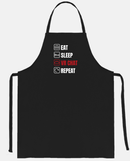 play, sleep, eat and repeat, gamer addict cook