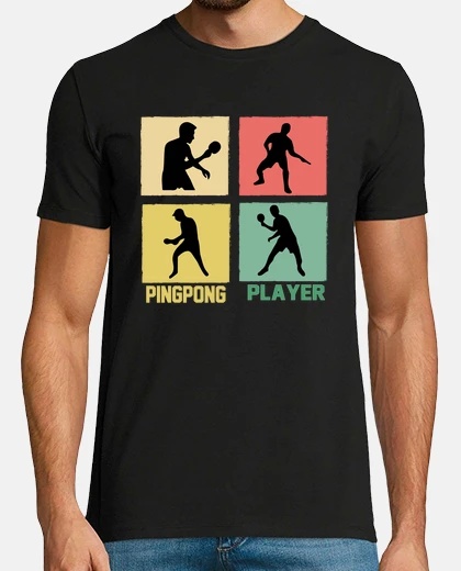 T-shirt player pin g-pong