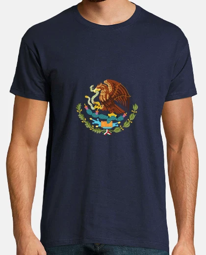 Camiseta Playera  de mexico, con escudo de mexico 