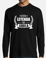 Camiseta Hombre 'Esta Leyenda Se Jubila' En Catalán - 100% Algodón, Diseño Divertido, Tallas Varias