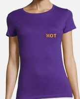 Playera camiseta de mujer morada y otros color. laTostadora Mexico