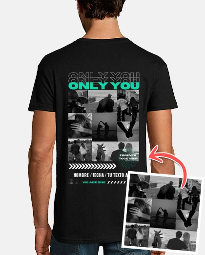 playera only you foto personalizable