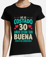 Playera 30 años online mujer