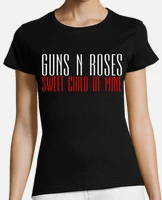 Playera guns and online roses mujer