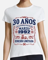 Playera 30 best sale años mujer