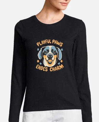 Playful paws t shirt endless charm dog t shirt. tostadora