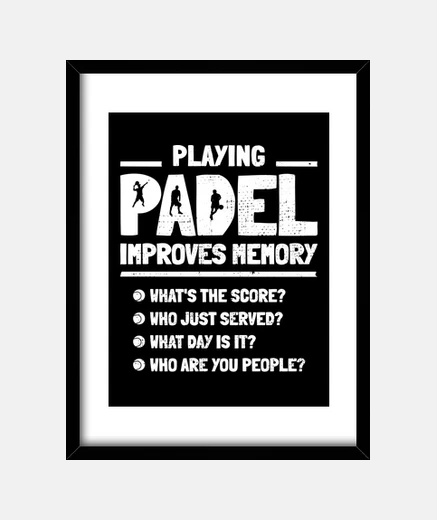 Quadro Playing Padel improves memory