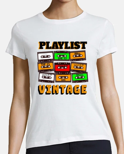 Tee-shirt playlist vintage