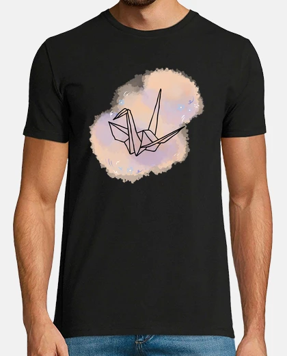 Camiseta plegado de papel origami