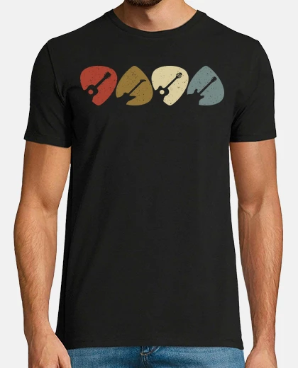 T-shirt plettri per chitarra vintage vintage