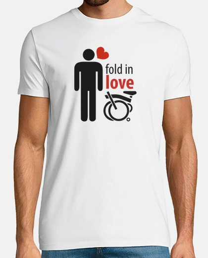 Tee-shirt plier en amour  homme  blanc