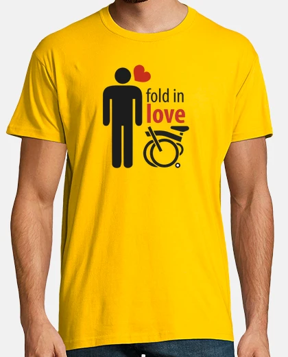 Tee-shirt plier en amour  homme  jaune