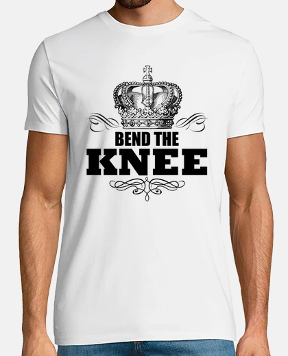 Tee-shirt plier la couronne du genou