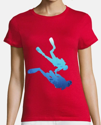Tee-shirt plongée à deux plongée en couple