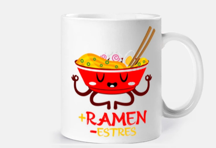 Mug plus de ramen moins de stress