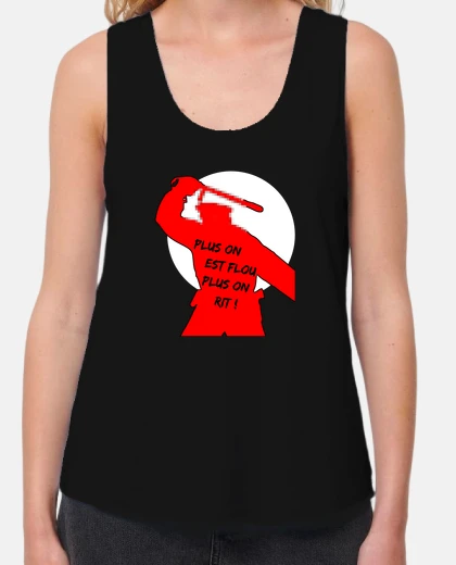 Tee-shirt PLUS ON EST FLOU, PLUS ON RIT