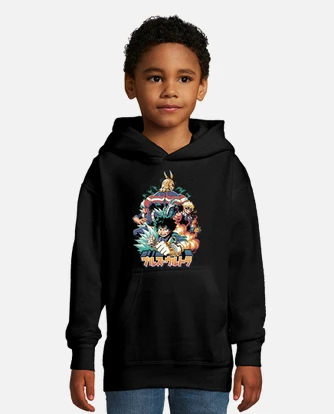 Plus ultra my hero academia kids hoodie tostadora