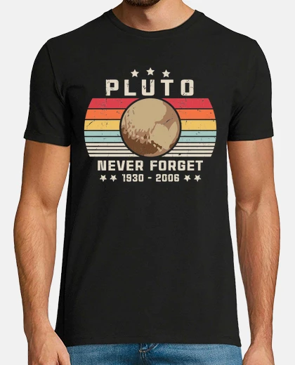 T-shirt Pluto Never Forget 1930   2006 Retro