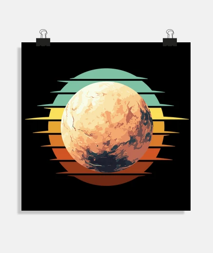 Poster Pluton astre astrologie constellation poster décoration 