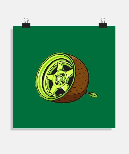 Poster pneu kiwi